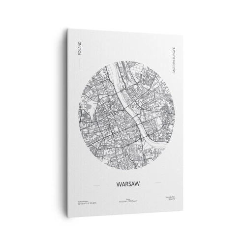 Tablou pe pânză - Anatomia Varșoviei - 70x100 cm