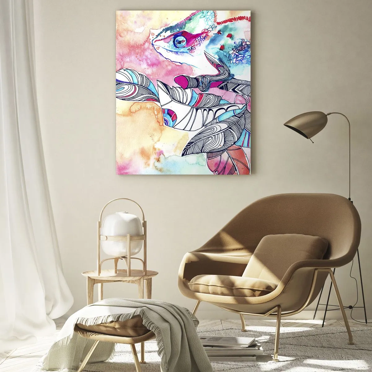 Tablou pe sticlă - Colorat ca și lumea noastră - 80x120 cm