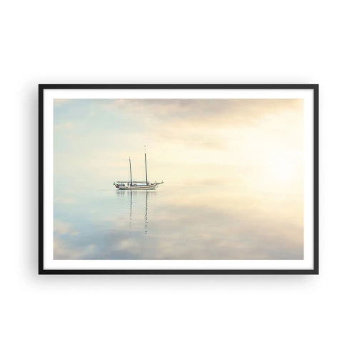Poster în ramă neagră - În tăcerea mării - 91x61 cm