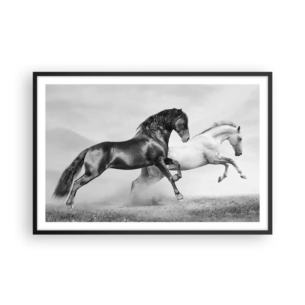 Poster în ramă neagră - Îngeri și demoni - 91x61 cm