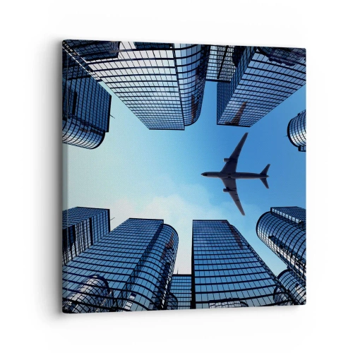 Tablou pe pânză - Vedere de pe ravenă de sticlă - 30x30 cm