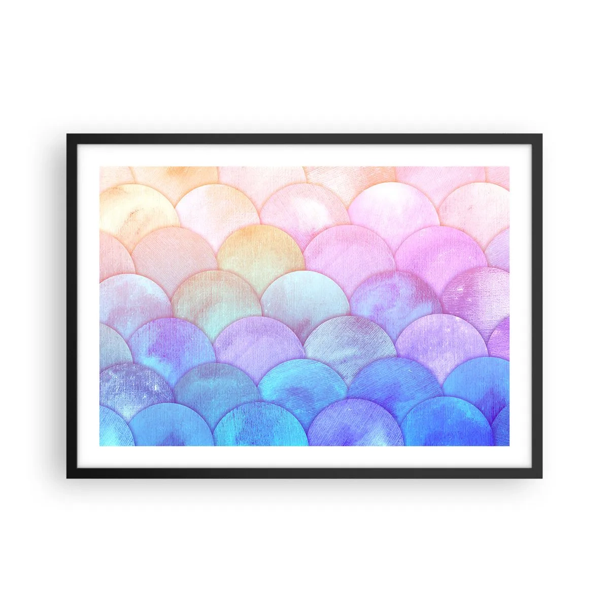 Poster în ramă neagră - Coajă de perlă - 70x50 cm
