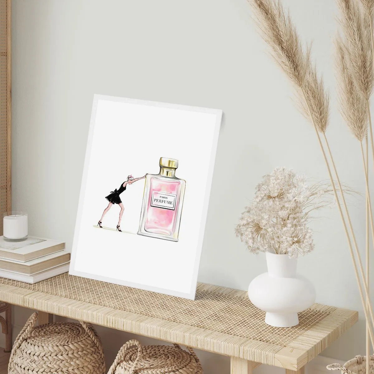 Poster în ramă albă - Esența feminității - 61x91 cm