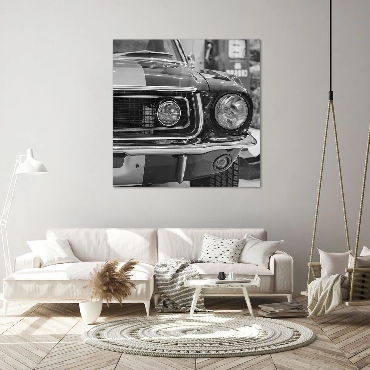 Tablou pe pânză - Condus dur - 50x50 cm