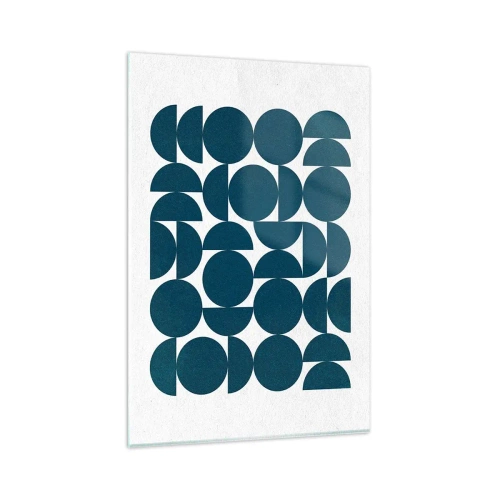 Tablou pe sticlă - Cercuri și semicercuri - 80x120 cm