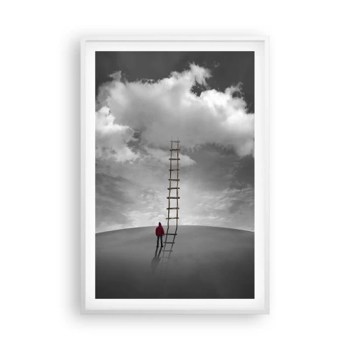 Poster în ramă albă - Orice este posibil - 61x91 cm