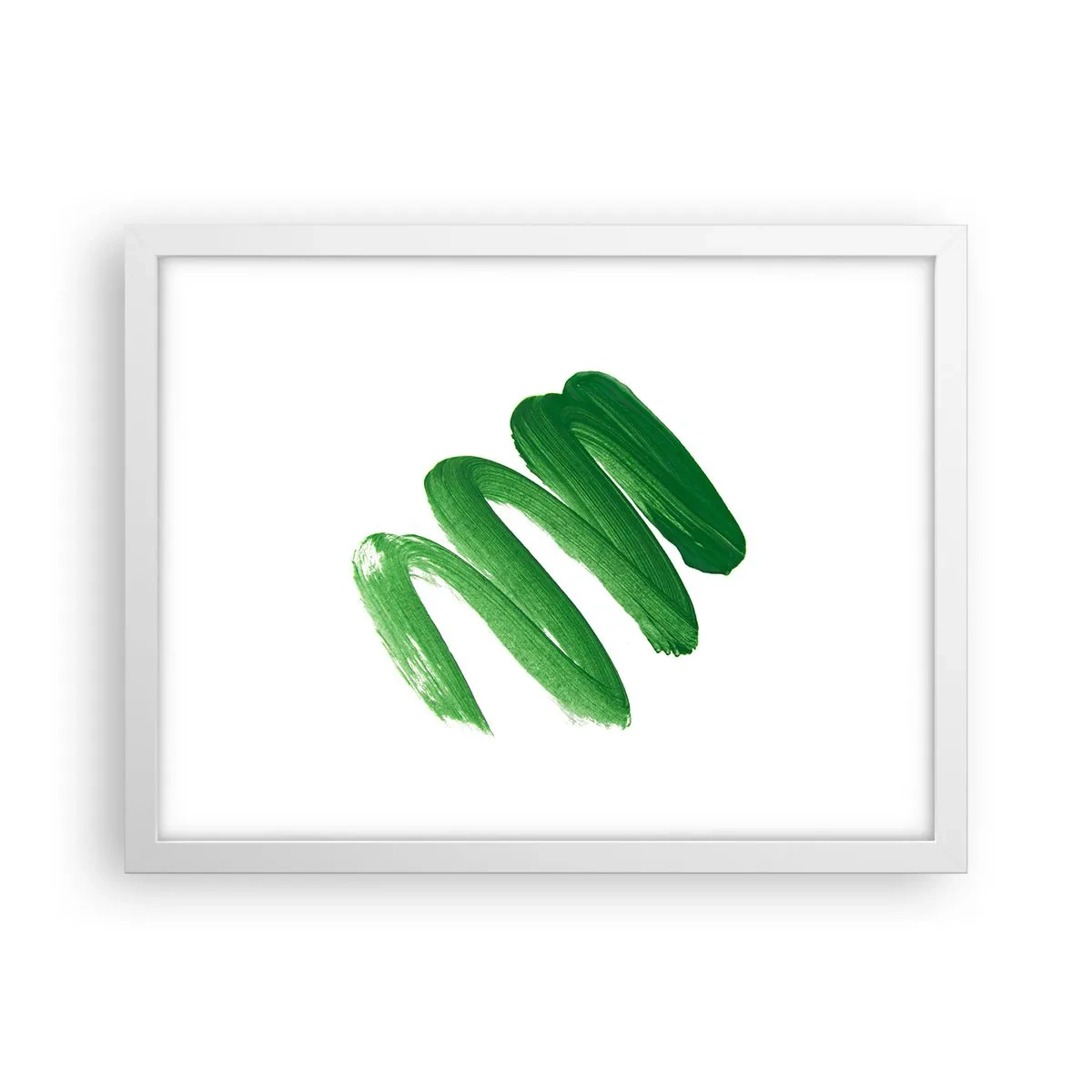 Poster în ramă albă - Glumă verde - 40x30 cm