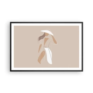 Poster în ramă neagră - Moda este distractivă - 91x61 cm