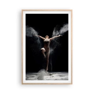 Poster în ramă de stejar deschis - Elfii există - 61x91 cm