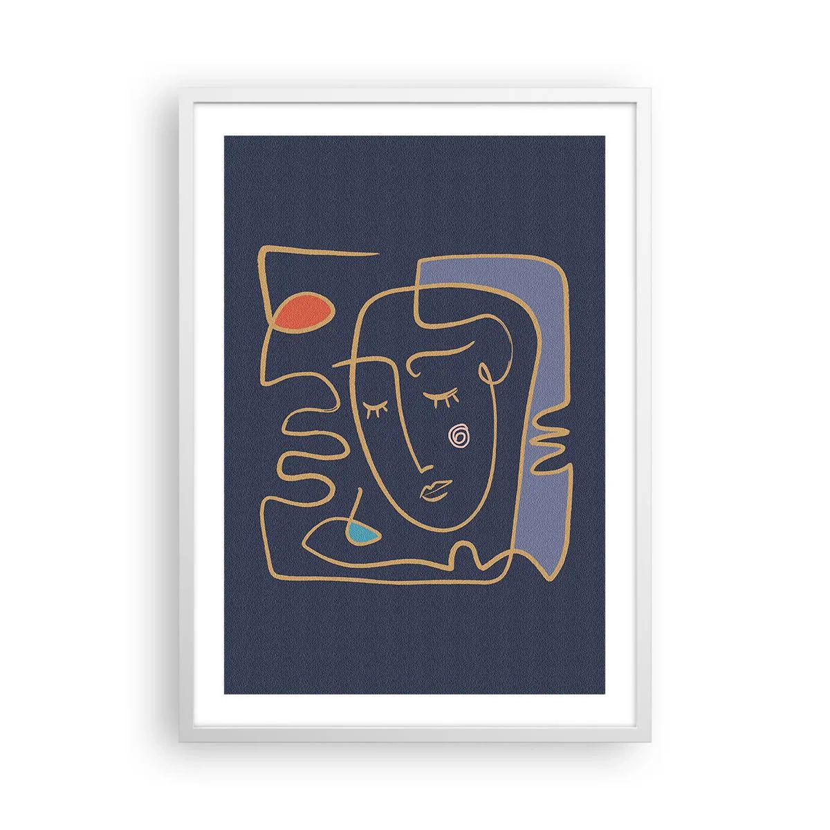 Poster în ramă albă - În reverie - 50x70 cm