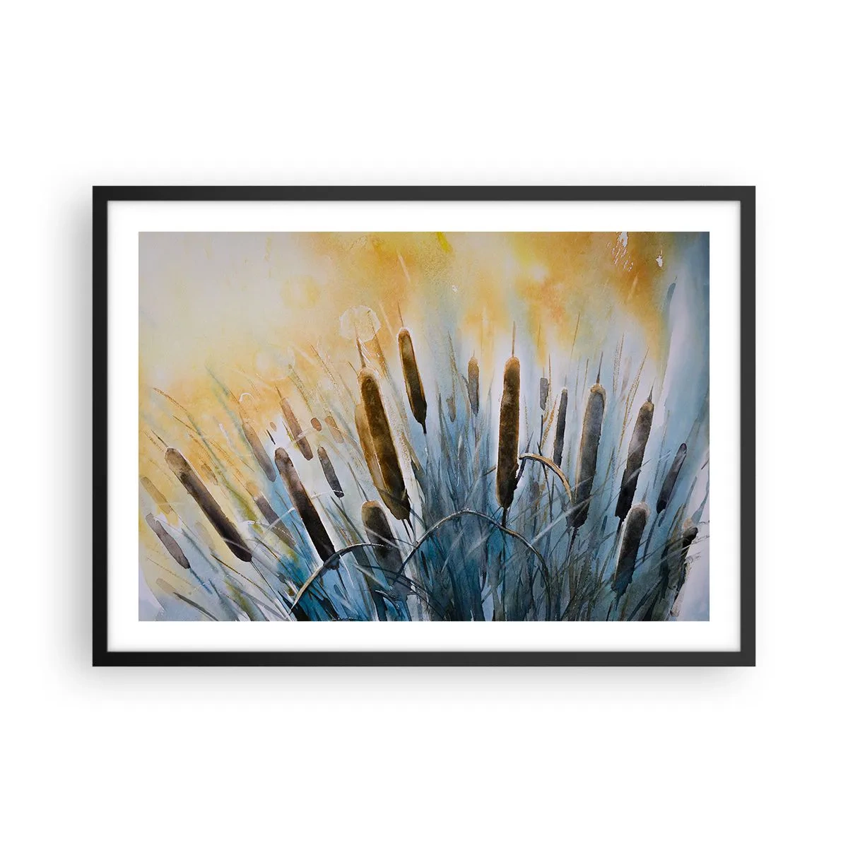 Poster în ramă neagră - Răcoarea apei, căldura soarelui - 70x50 cm