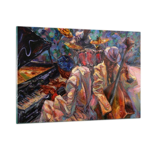 Tablou pe sticlă - Într-un ritm - 120x80 cm