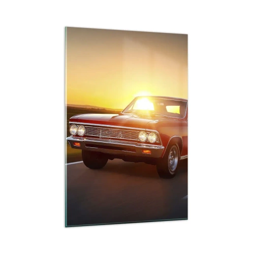 Tablou pe sticlă - Tentația este roșie - 80x120 cm