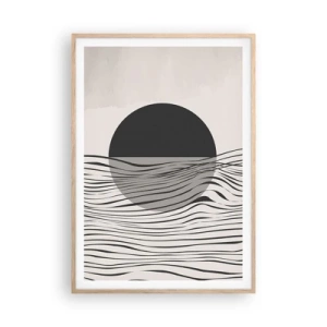 Poster în ramă de stejar deschis - Semicompunere - 70x100 cm