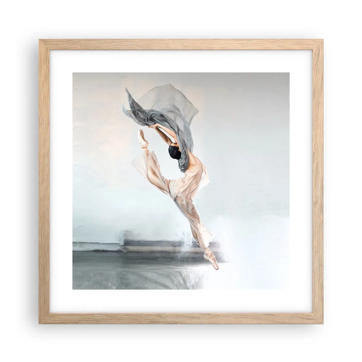 Poster în ramă de stejar deschis - În exaltare de dans - 40x40 cm