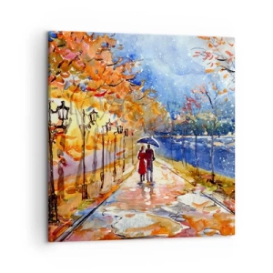 Tablou pe pânză - Împreună până la limita de timp - 50x50 cm