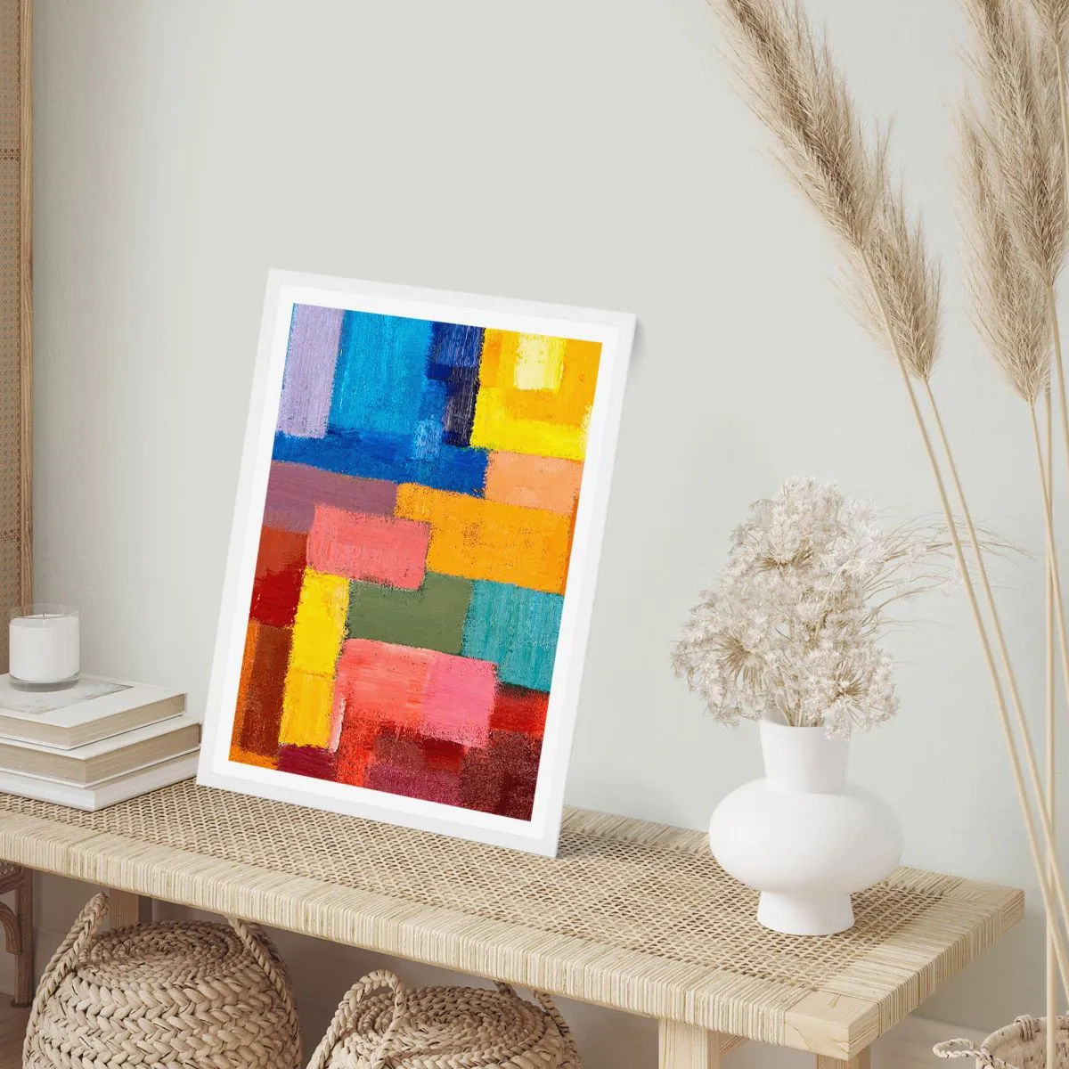 Poster în ramă albă - Fiecare diferită, toate colorate - 61x91 cm