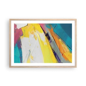 Poster în ramă de stejar deschis - Anatomia luminii - 70x50 cm