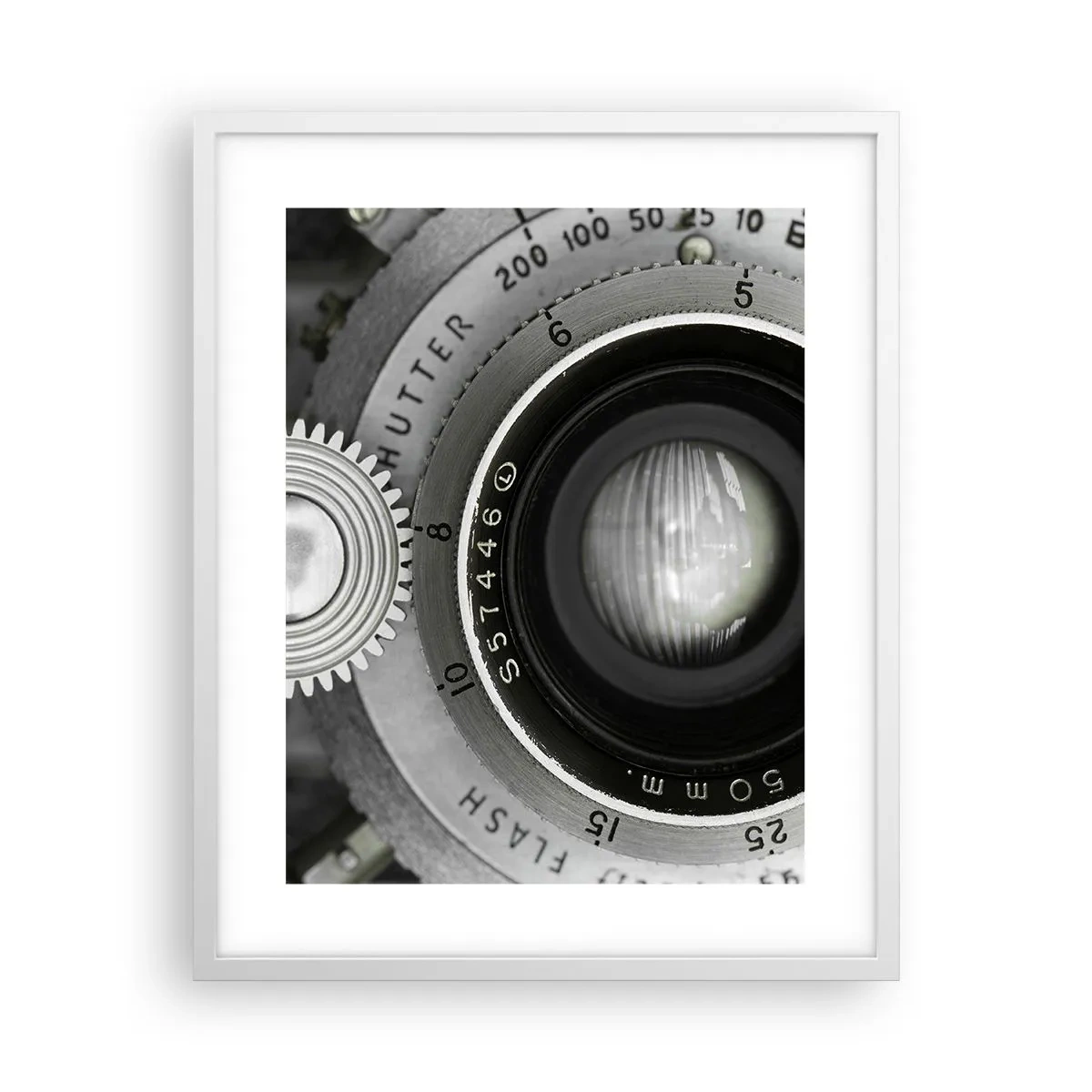 Poster în ramă albă - Povestea de la Hollywood - 40x50 cm