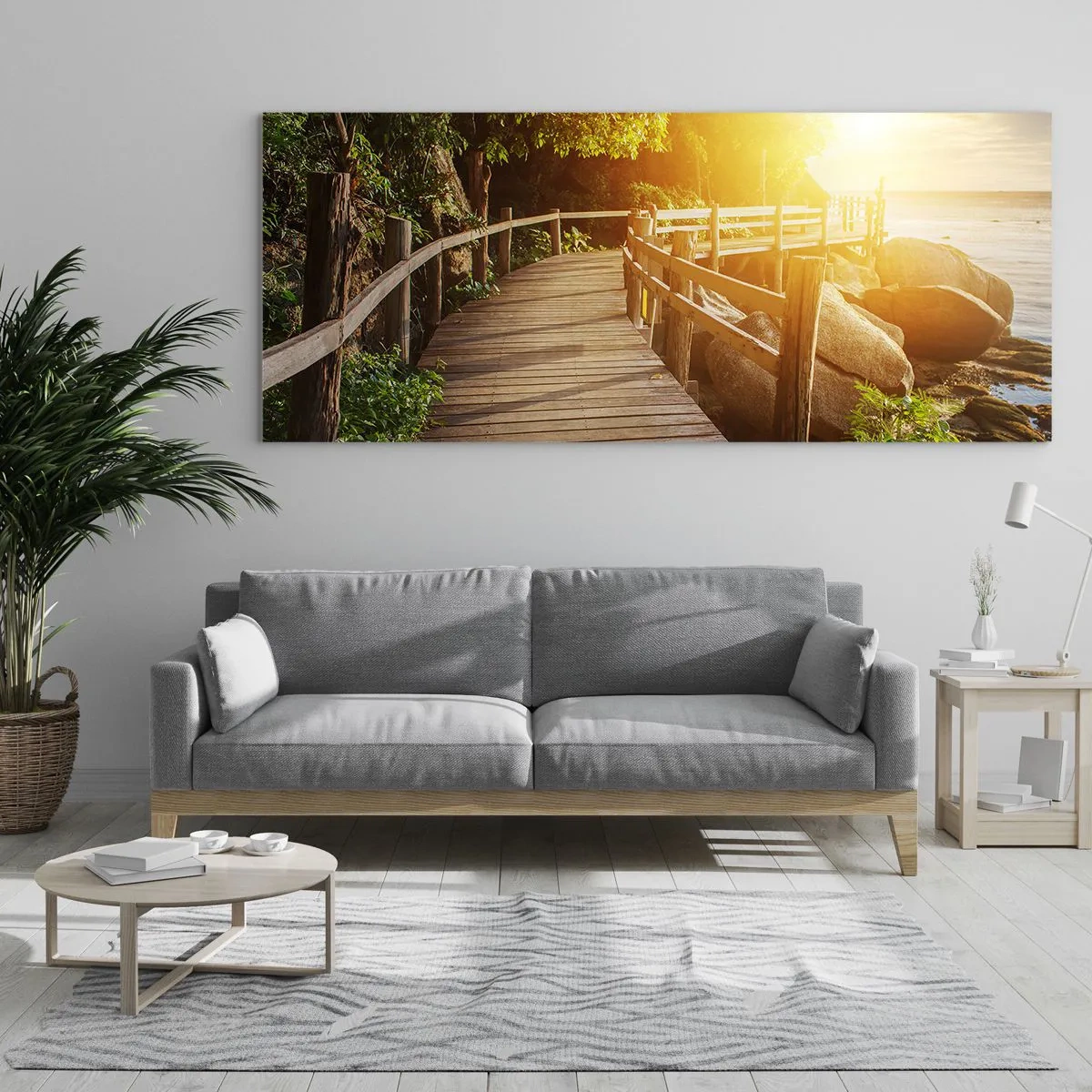 Tablou pe sticlă - O altă curbă, o altă minune - 120x50 cm