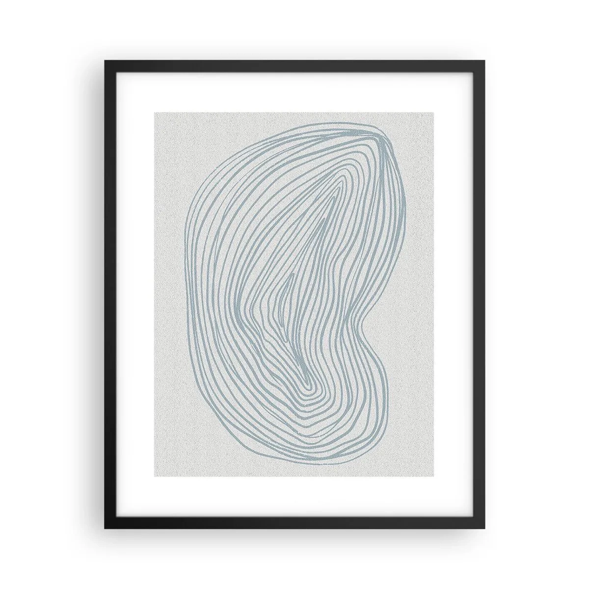 Poster în ramă neagră - Zâmbet de picături - 40x50 cm