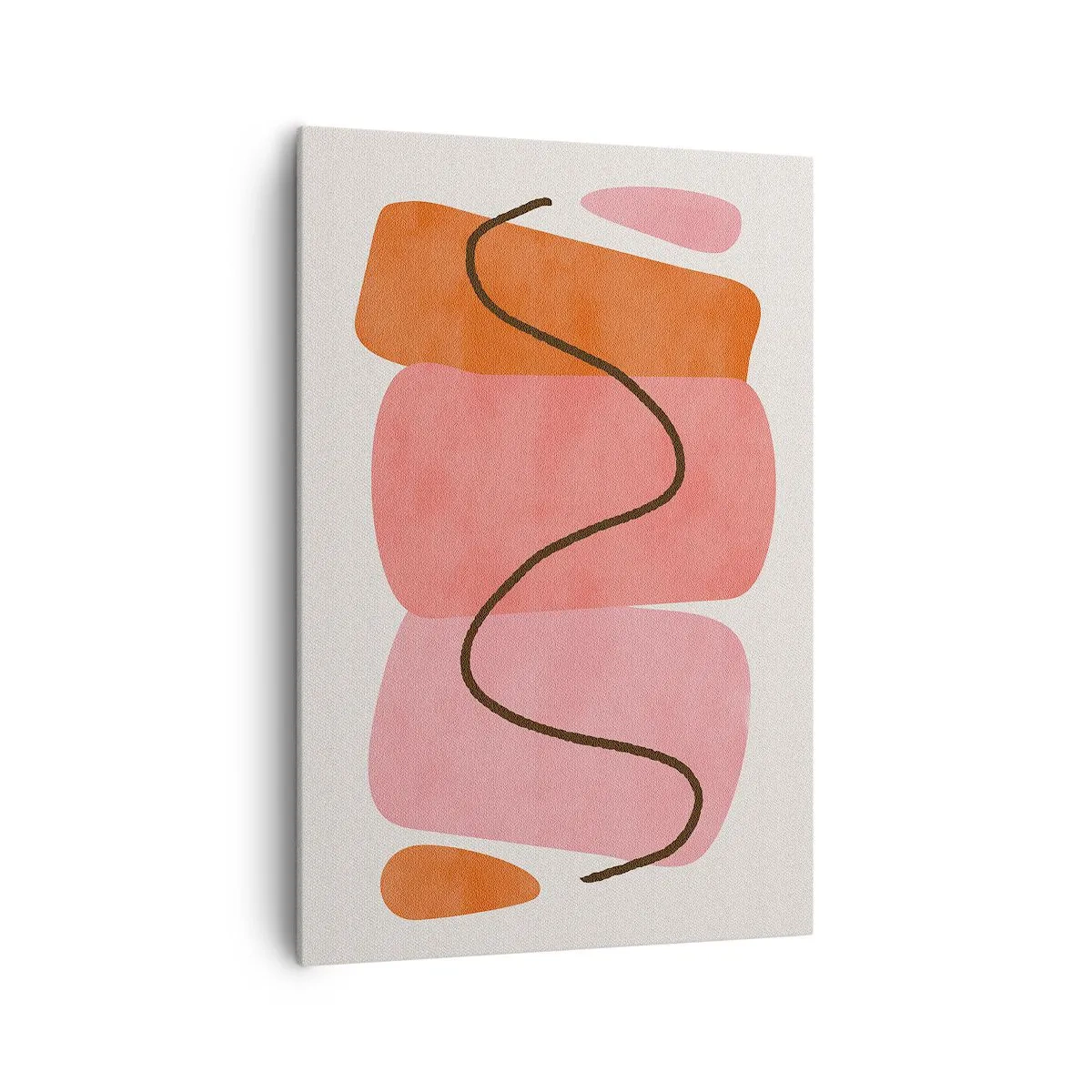Tablou pe pânză - Mișcarea blândă a formelor - 70x100 cm