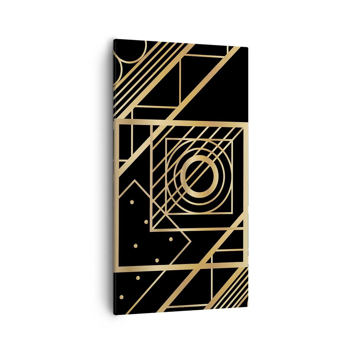 Tablou pe pânză - Geometrie de aur - 55x100 cm