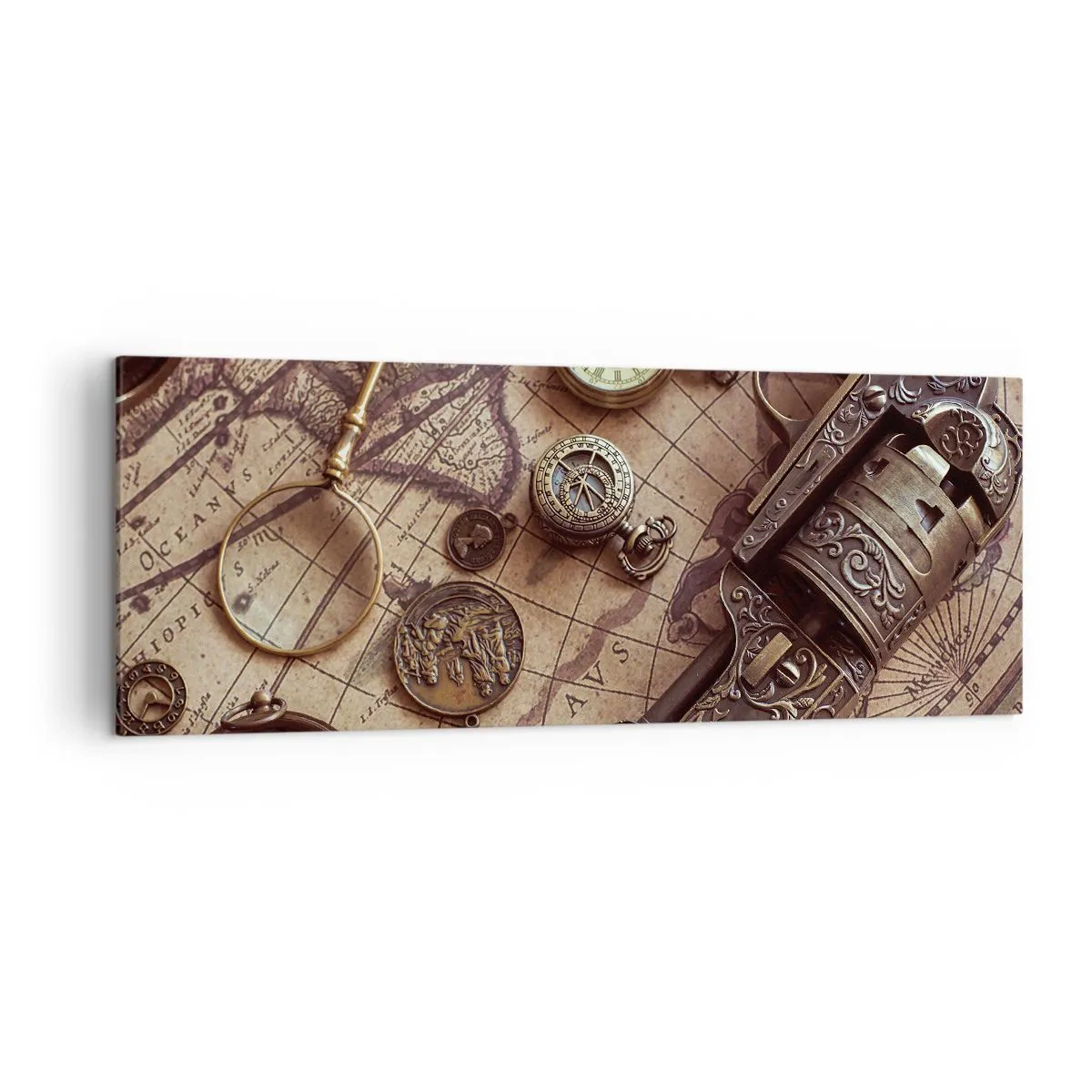 Tablou pe pânză - Sugestii de aventură - 140x50 cm