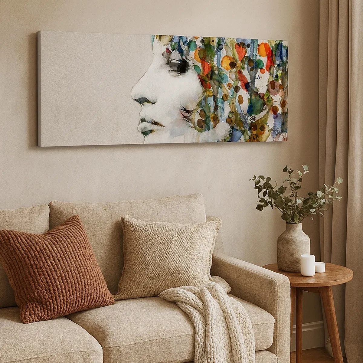 Tablou pe pânză - A ieșit din cenușiu - 30x30 cm