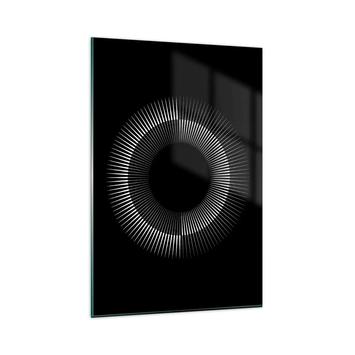 Tablou pe sticlă - Soarele Negru - 80x120 cm