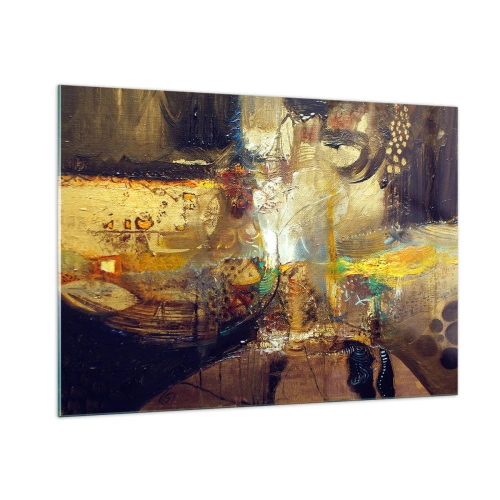 Tablou pe sticlă - Rece, călduț, fierbinte - 100x70 cm