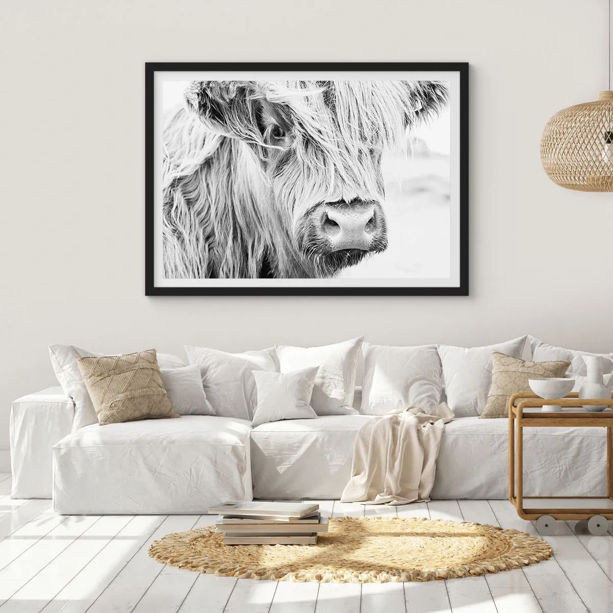 Poster în ramă neagră - Sălbăticie scoțiană - 70x50 cm