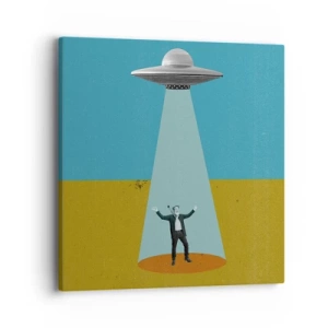 Tablou pe pânză - Întâlnire de gradul III - 40x40 cm