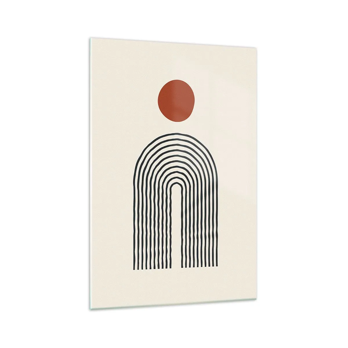 Tablou pe sticlă - Magnetismul formelor și al culorilor - 70x100 cm