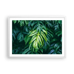 Poster în ramă albă - Scufundă-te în prospețime - 70x50 cm