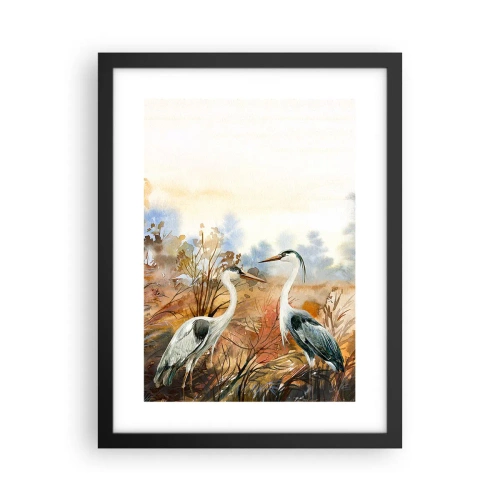 Poster în ramă neagră - Încotro în toamnă? - 30x40 cm