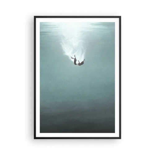 Poster în ramă neagră - În îmbrățișarea oceanului - 70x100 cm