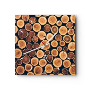 Ceas de perete - Ceas pe sticlă - Cât de bătrân sunt? - 40x40 cm