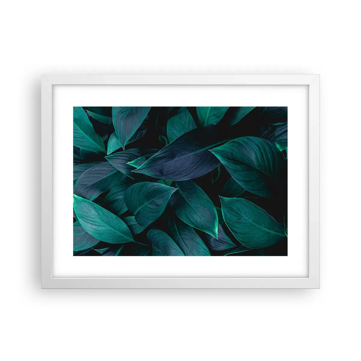 Poster în ramă albă - Verdeața în sine - 40x30 cm