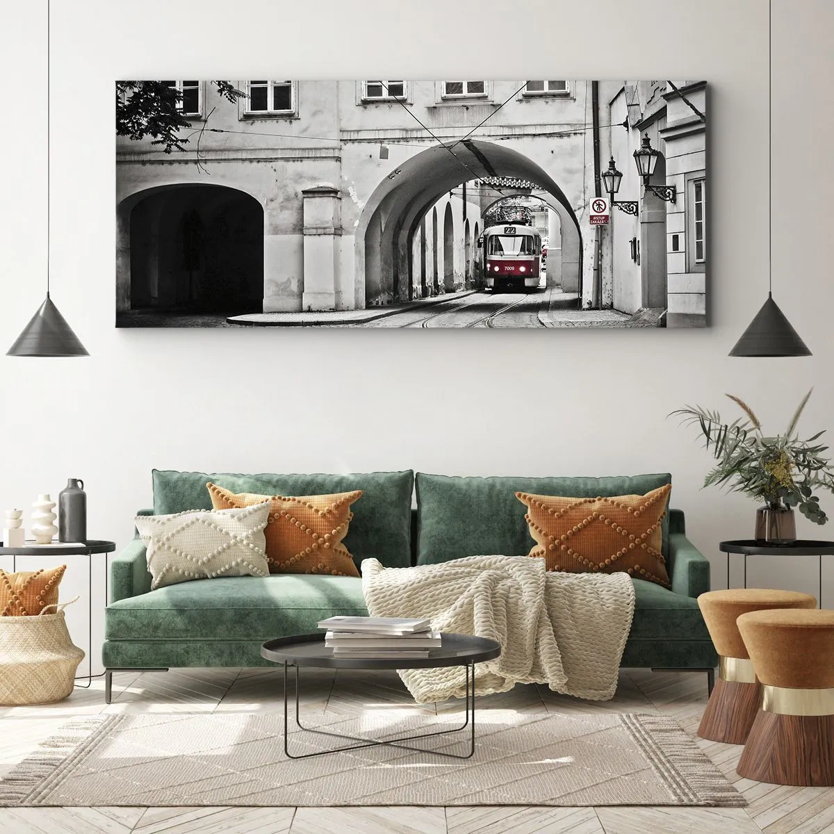 Tablou pe pânză - Printr-un labirint urban - 100x40 cm
