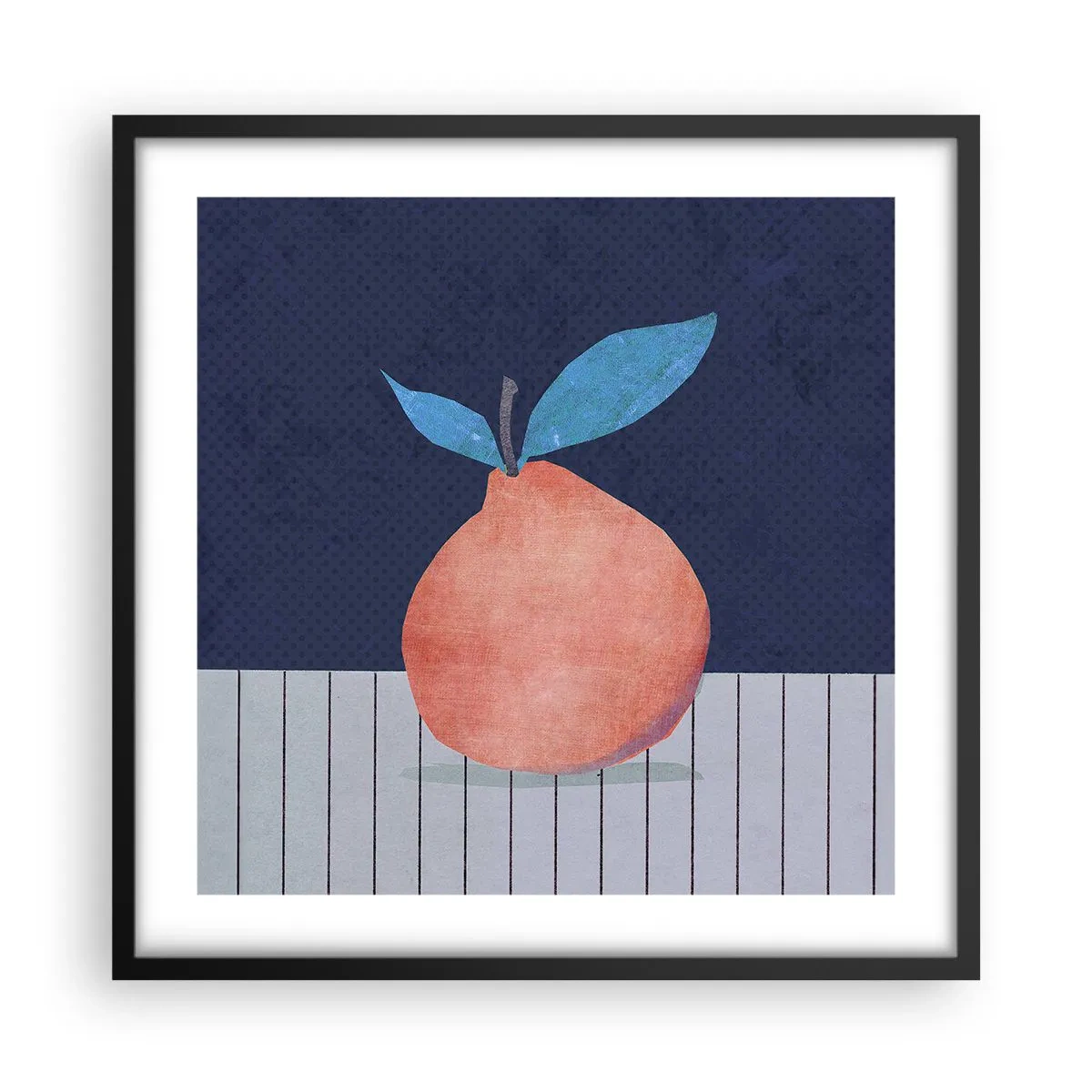 Poster în ramă neagră - Convexitate și plan - 50x50 cm