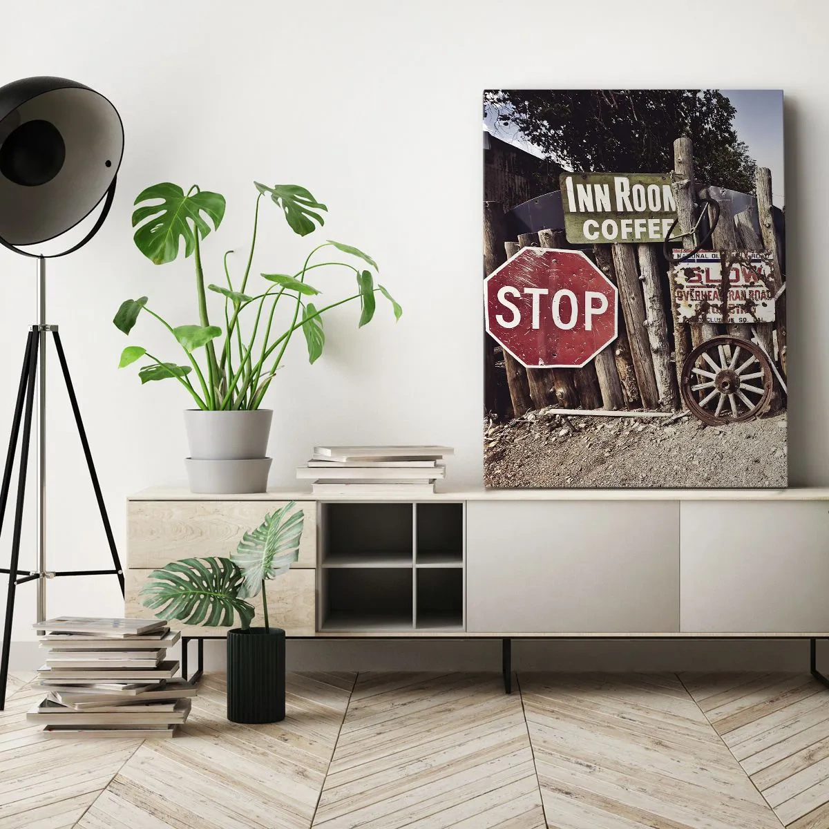 Tablou pe pânză - Iar timpul s-a oprit - 45x80 cm