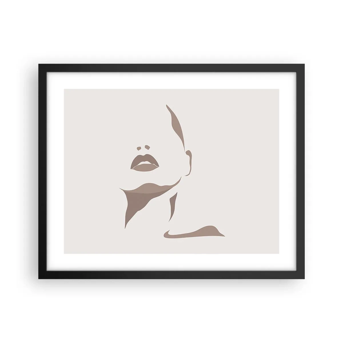 Poster în ramă neagră - Creată din lumină și umbră - 50x40 cm