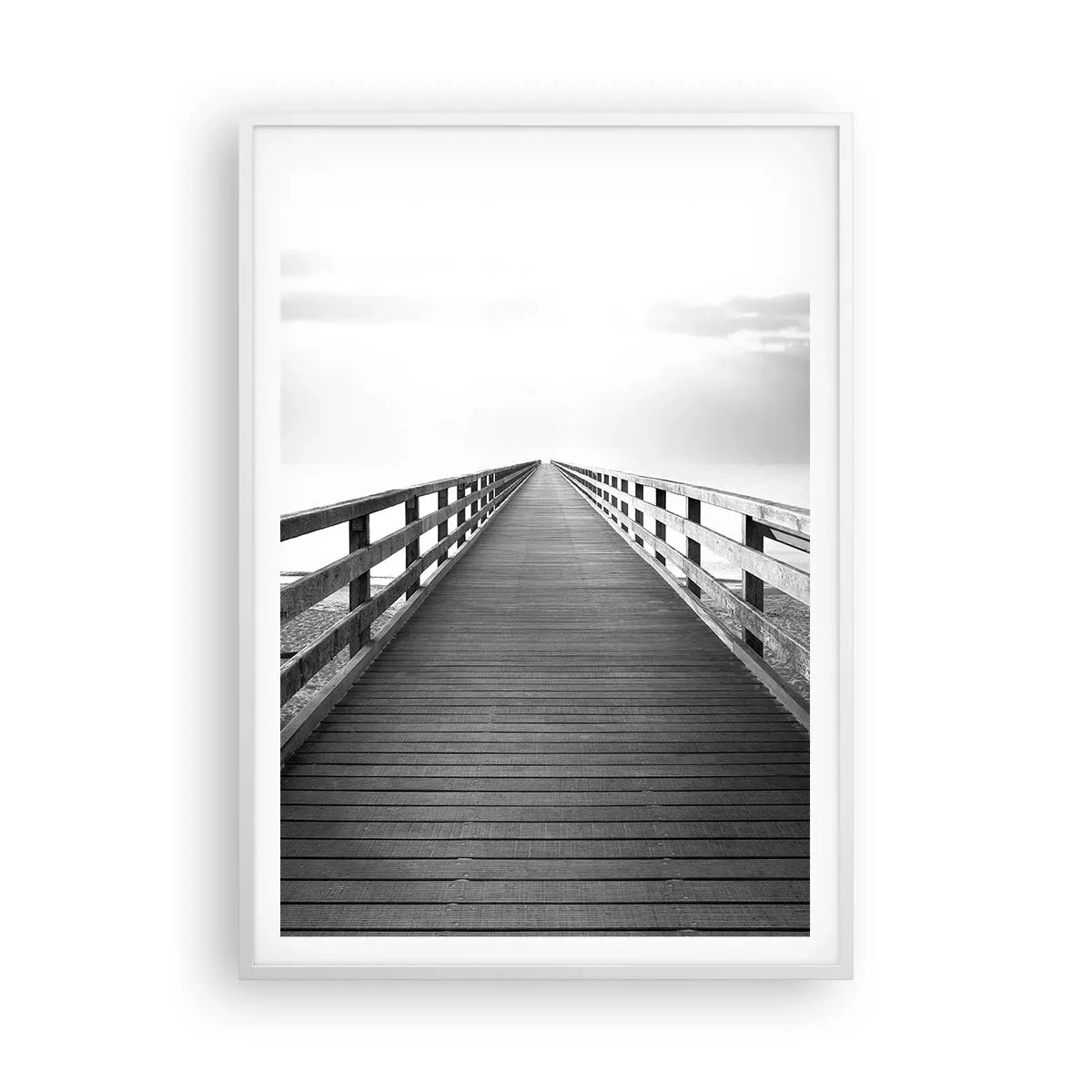 Poster în ramă albă - Departe, departe... - 70x100 cm