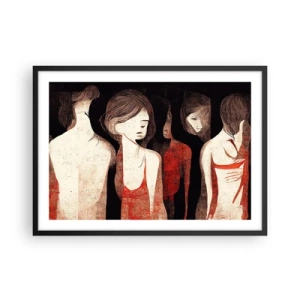 Poster în ramă neagră - Madonele întunericului - 70x50 cm