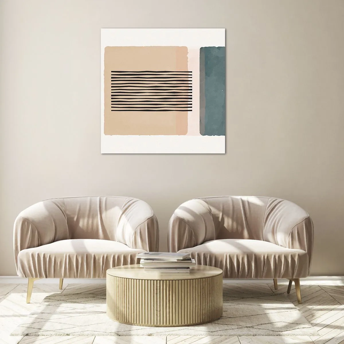 Tablou pe sticlă - Totul este în regulă - 60x60 cm