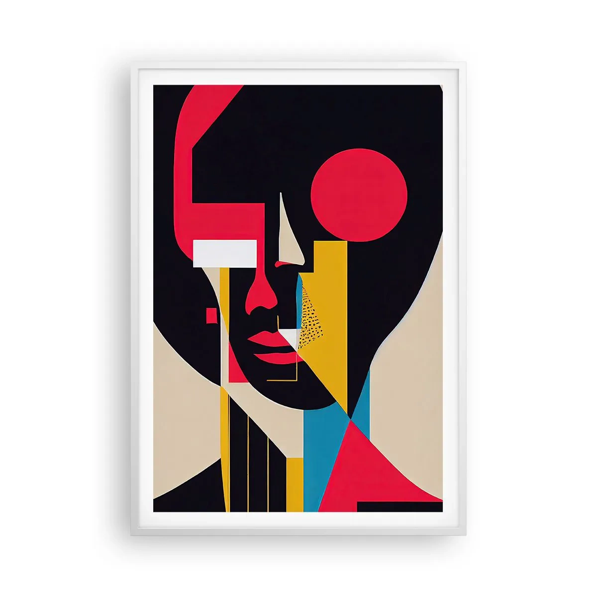 Poster în ramă albă - Lumea ei interioară - 70x100 cm