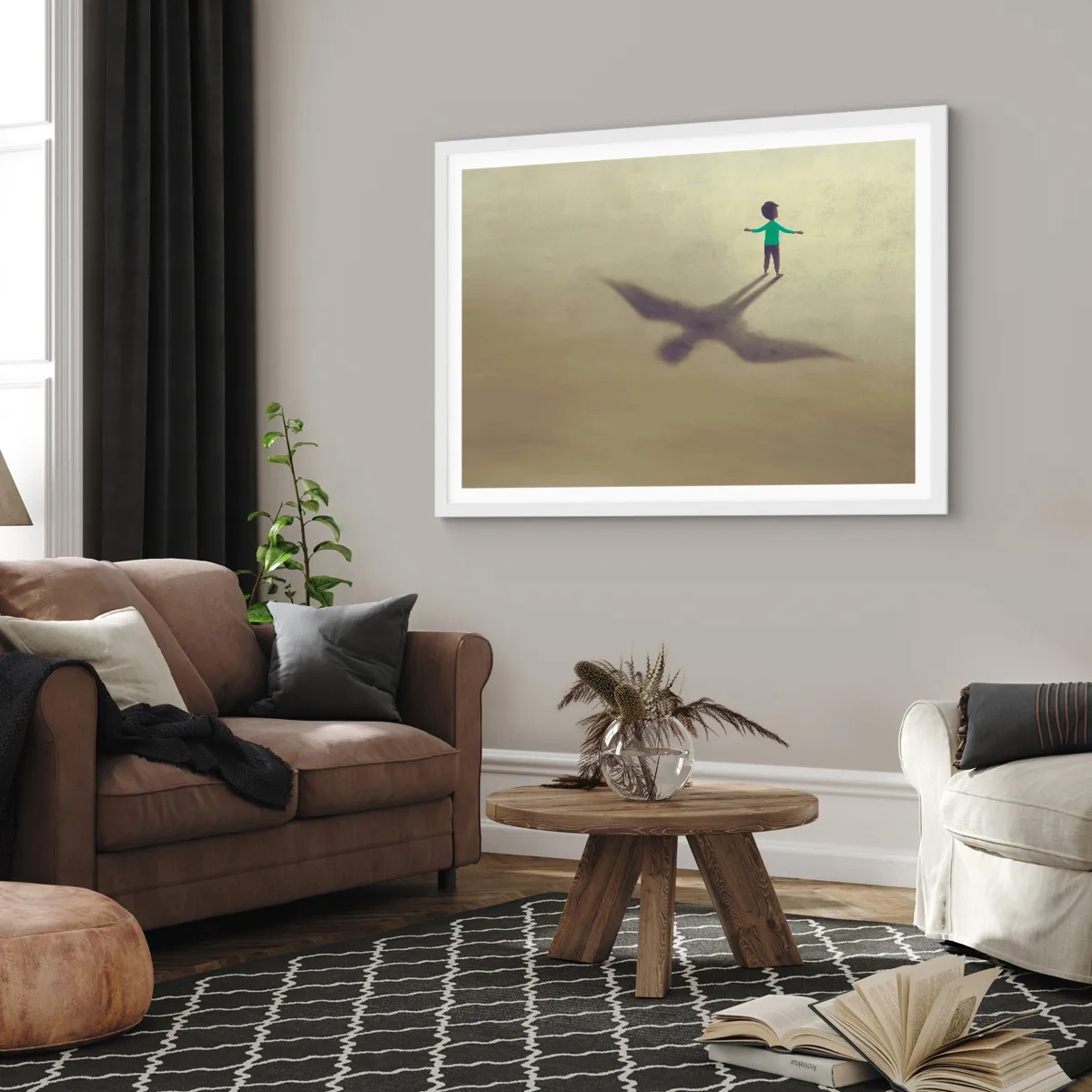 Poster în ramă albă - Eroul viitorului - 40x30 cm