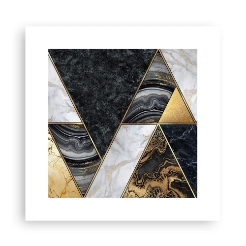 Poster - Piatră cu piatră - 30x30 cm