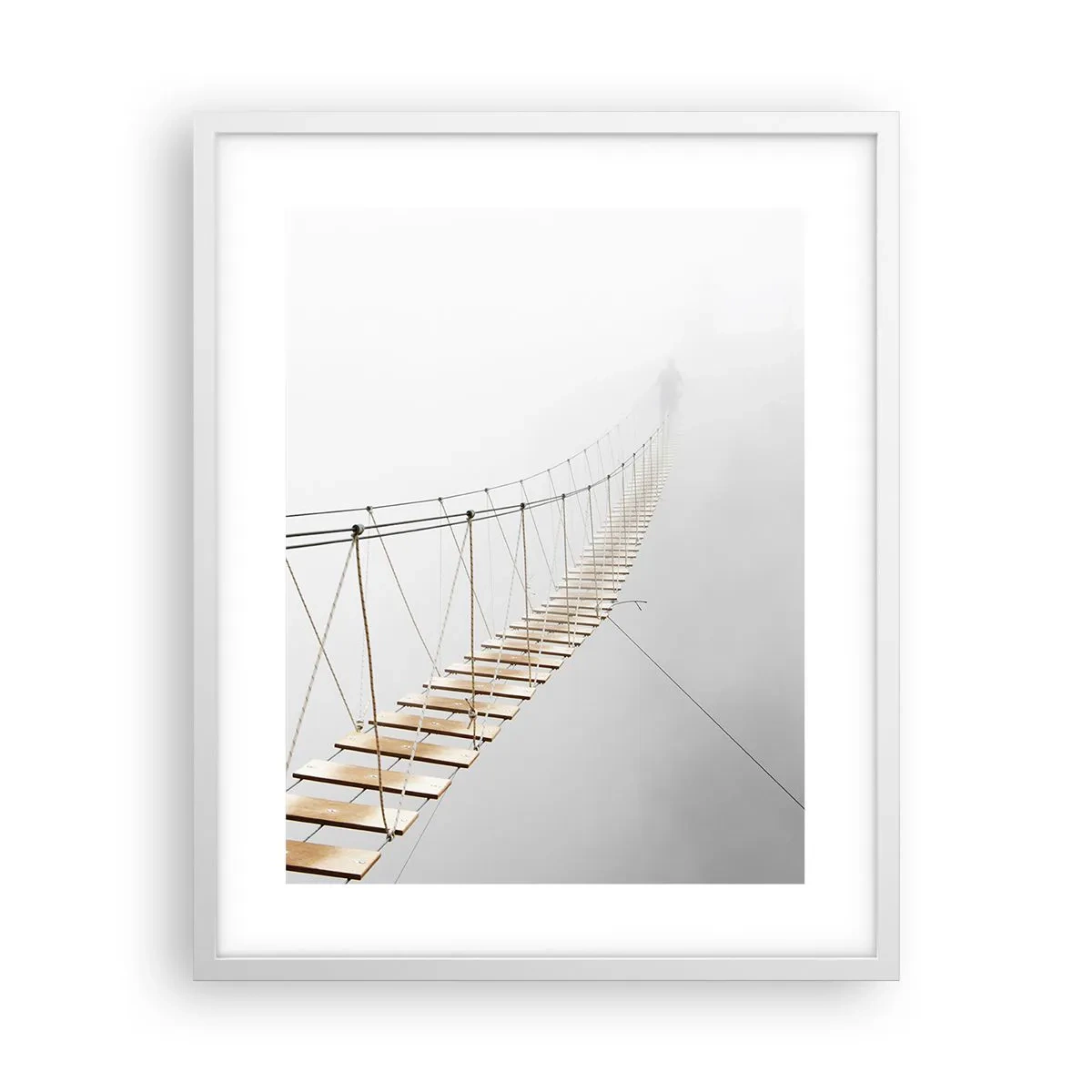 Poster în ramă albă - Unde te va duce? - 40x50 cm